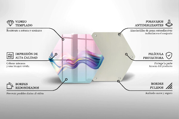 Deska kuchenna Pastelowa abstrakcja