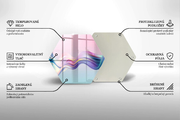 Deska kuchenna Pastelowa abstrakcja