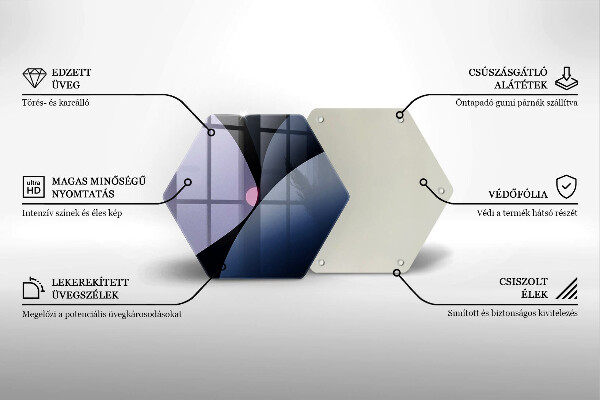 Deska szklana do kuchni Abstrakcja kształty