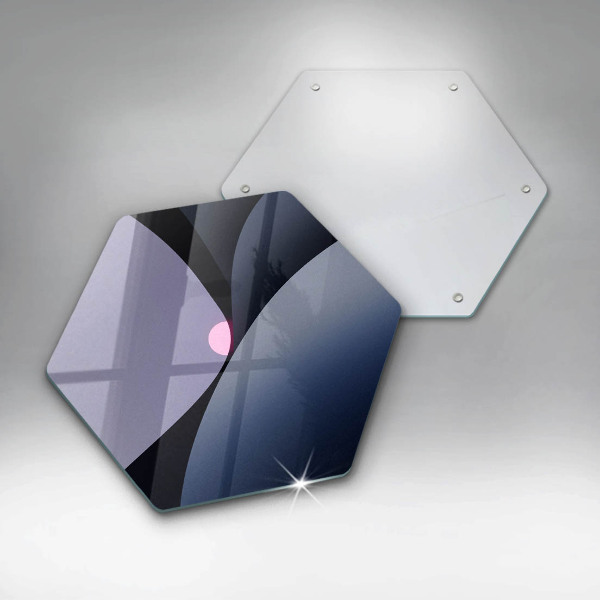 Deska szklana do kuchni Abstrakcja kształty