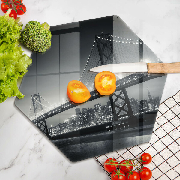 Deska szklana do kuchni Most Benjamina Franklina