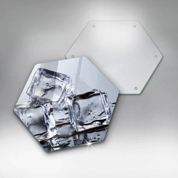 Deska szklana do kuchni Kostki lodu