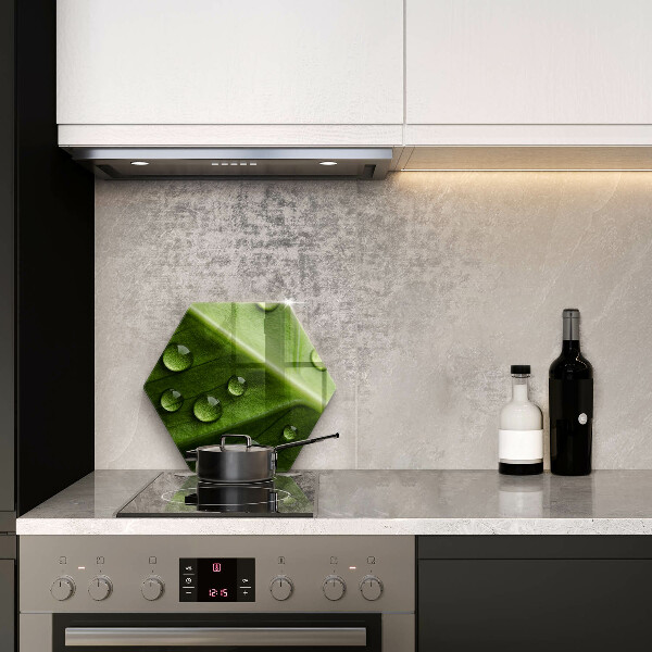 Deska szklana do kuchni Natura rosa i liść