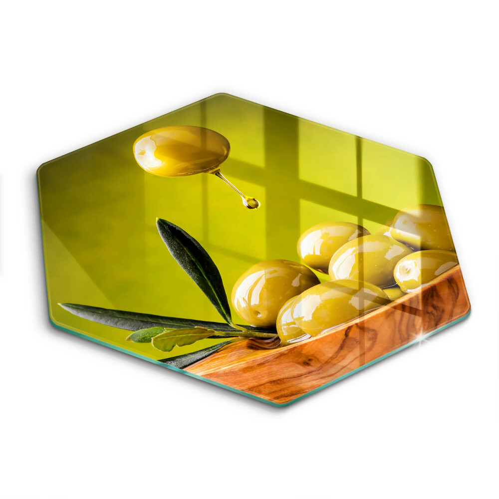 Deska szklana do kuchni Smaczne oliwki