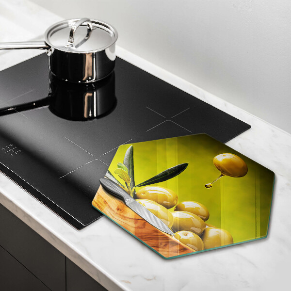 Deska szklana do kuchni Smaczne oliwki