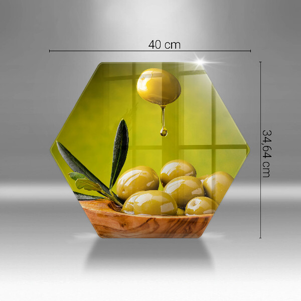 Deska szklana do kuchni Smaczne oliwki