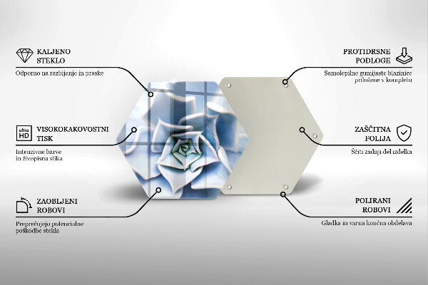 Deska szklana do kuchni Roślina kwiat