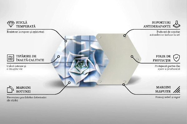Deska szklana do kuchni Roślina kwiat