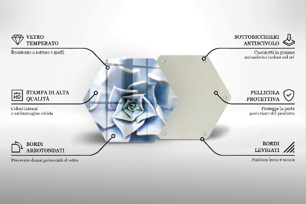 Deska szklana do kuchni Roślina kwiat