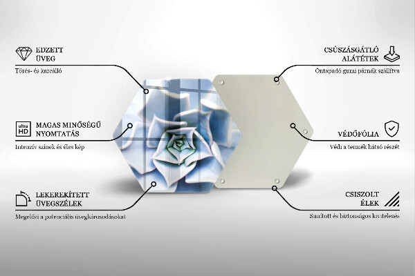 Deska szklana do kuchni Roślina kwiat