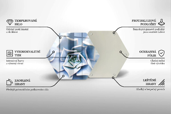 Deska szklana do kuchni Roślina kwiat