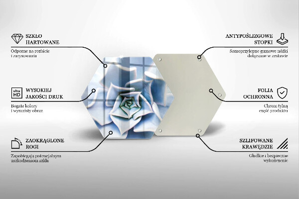 Deska szklana do kuchni Roślina kwiat