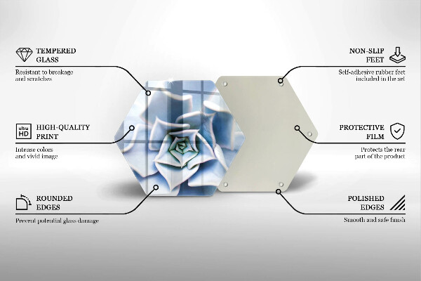 Deska szklana do kuchni Roślina kwiat
