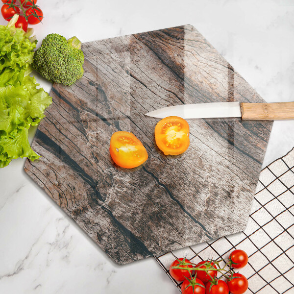 Deska szklana do kuchni Struktura drewna