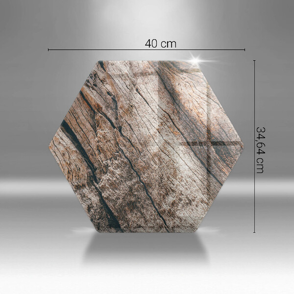Deska szklana do kuchni Struktura drewna