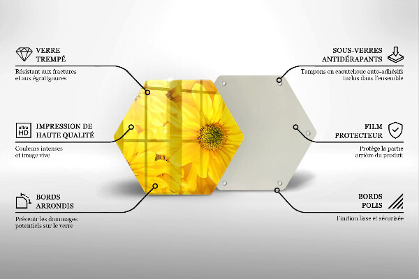 Deska szklana do kuchni Kwiaty płatki
