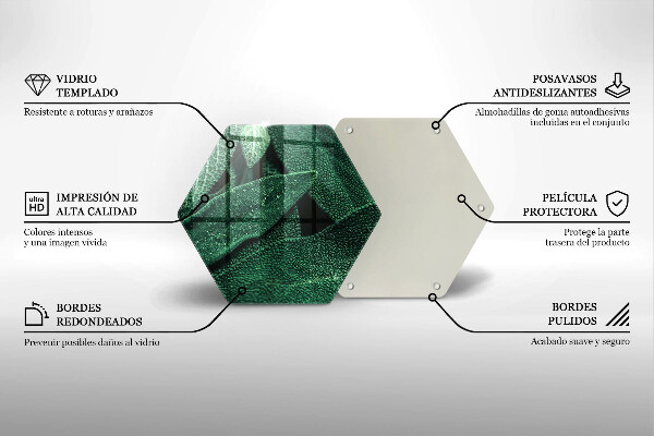 Deska szklana do kuchni Liście rośliny
