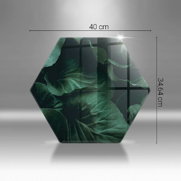 Deska szklana do kuchni Dzikie ciemne liście