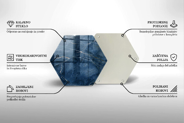 Deska szklana do kuchni Tekstura kamienia marmur