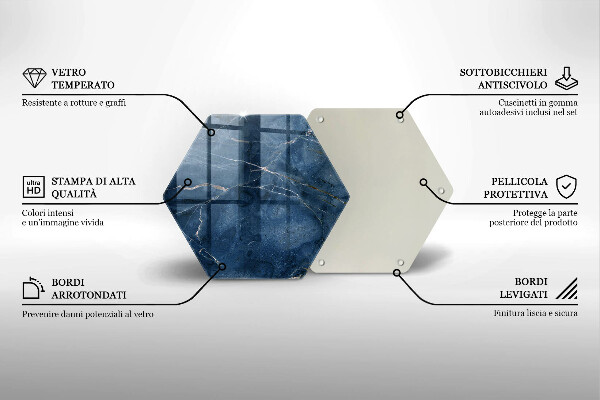 Deska szklana do kuchni Tekstura kamienia marmur