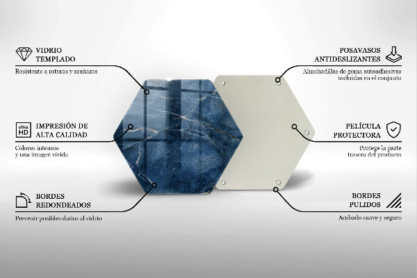 Deska szklana do kuchni Tekstura kamienia marmur