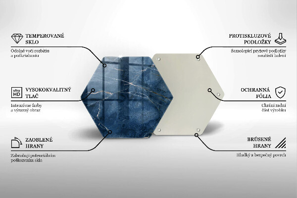 Deska szklana do kuchni Tekstura kamienia marmur