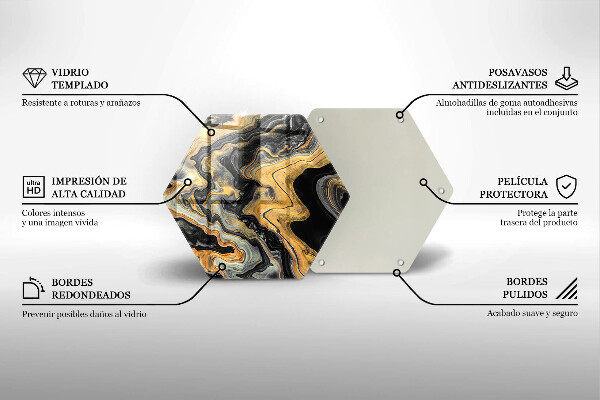 Deska szklana do kuchni Abstrakcyjna struktura