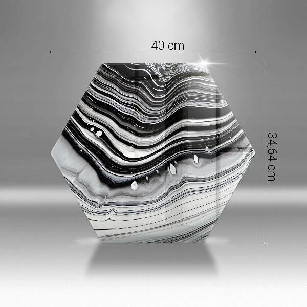 Deska szklana do kuchni Abstrakcja tusz