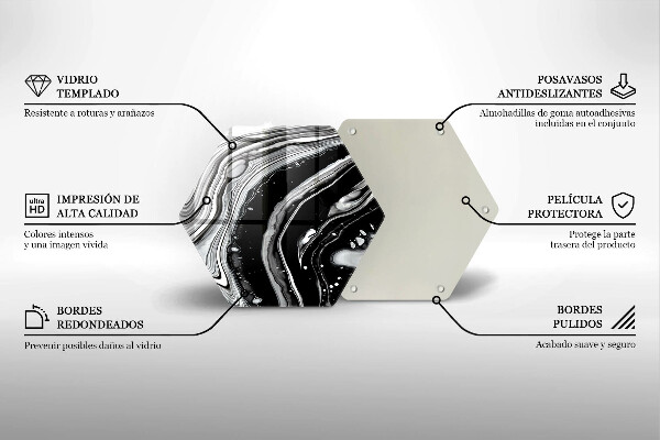 Deska szklana do kuchni Abstrakcja tusz