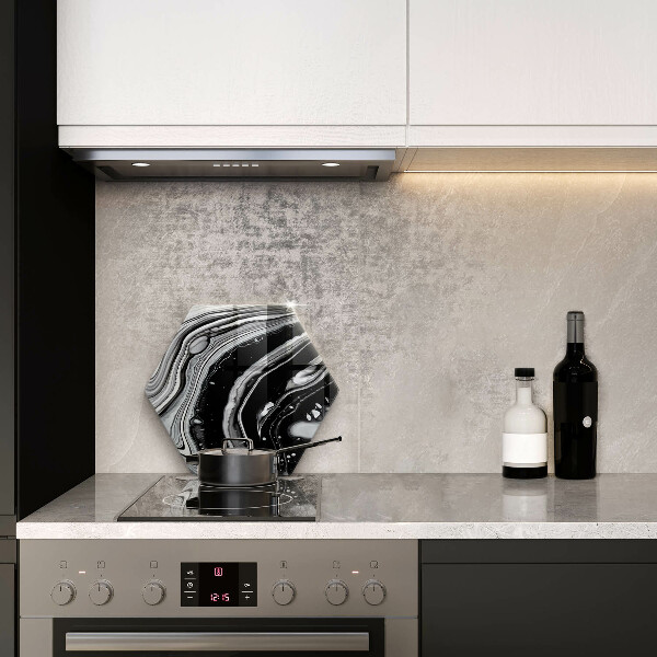 Deska szklana do kuchni Abstrakcja tusz