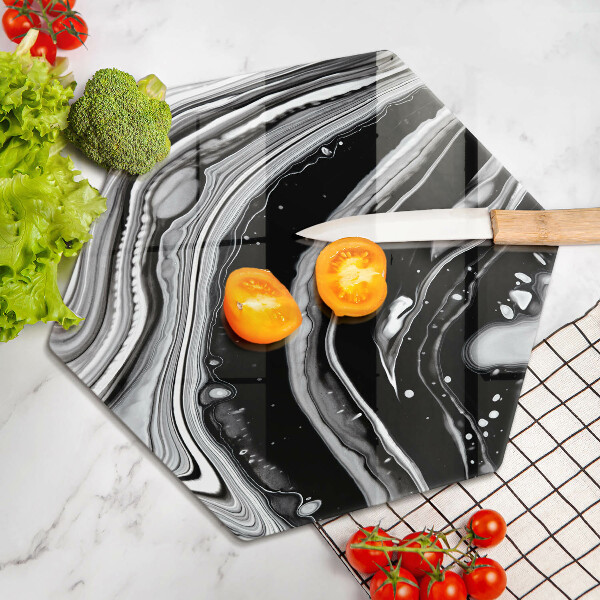 Deska szklana do kuchni Abstrakcja tusz