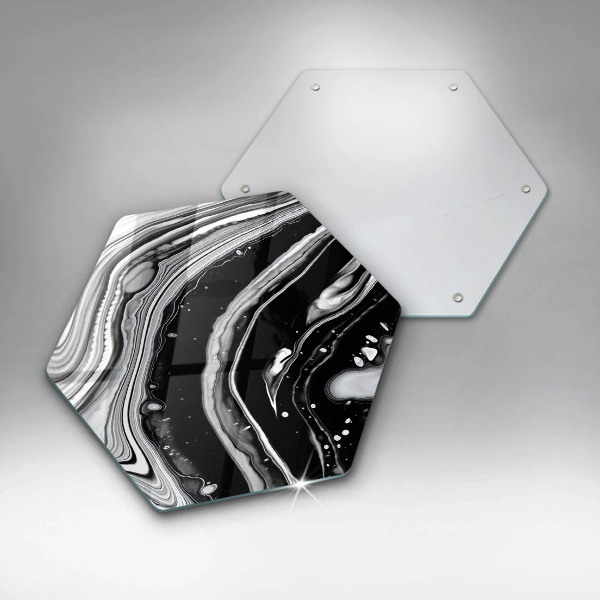 Deska szklana do kuchni Abstrakcja tusz