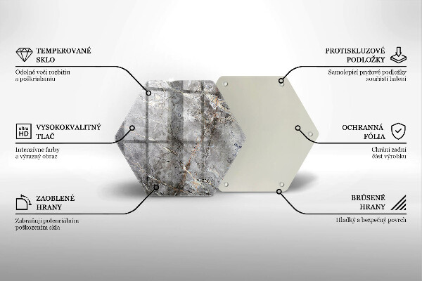 Deska szklana do kuchni Tekstura kamienia