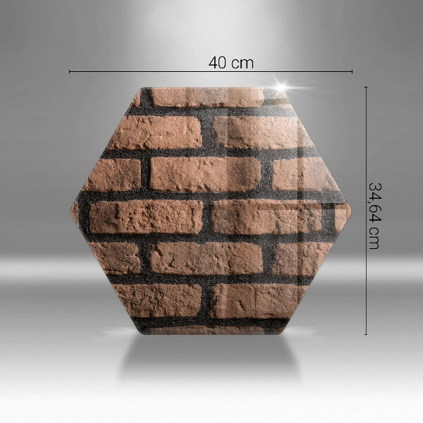 Deska szklana do kuchni Cegły ściana