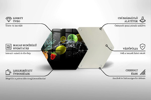 Deska kuchenna Owoce w wodzie