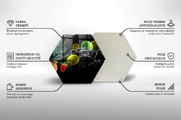 Deska kuchenna Owoce w wodzie