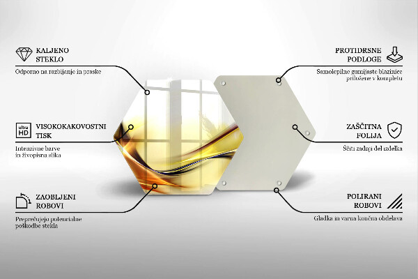 Deska szklana do kuchni Abstrakcja linie światła