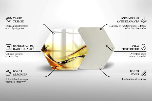 Deska szklana do kuchni Abstrakcja linie światła