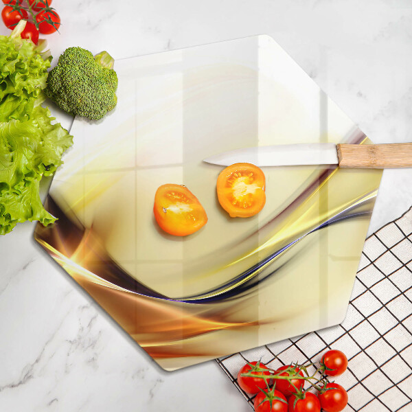 Deska szklana do kuchni Abstrakcja linie światła