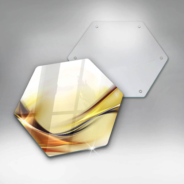 Deska szklana do kuchni Abstrakcja linie światła