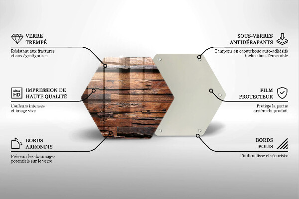 Deska szklana do kuchni Ozdobne deski drewno