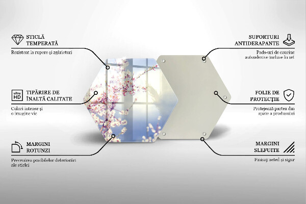 Deska szklana do kuchni Kwitnące drzewo