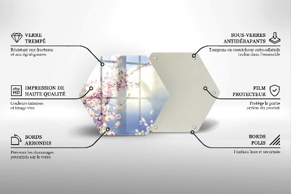 Deska szklana do kuchni Kwitnące drzewo