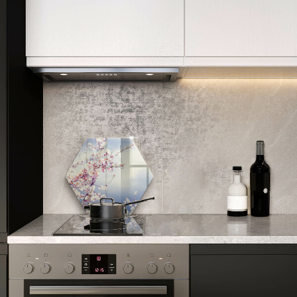 Deska szklana do kuchni Kwitnące drzewo