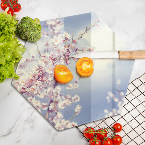 Deska szklana do kuchni Kwitnące drzewo