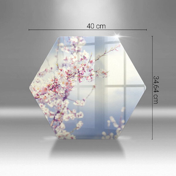 Deska szklana do kuchni Kwitnące drzewo