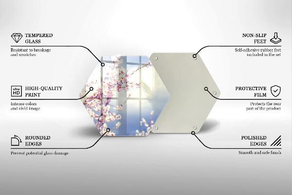 Deska szklana do kuchni Kwitnące drzewo
