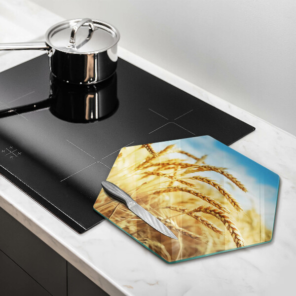 Deska szklana do kuchni Kłosy zbóż na polu