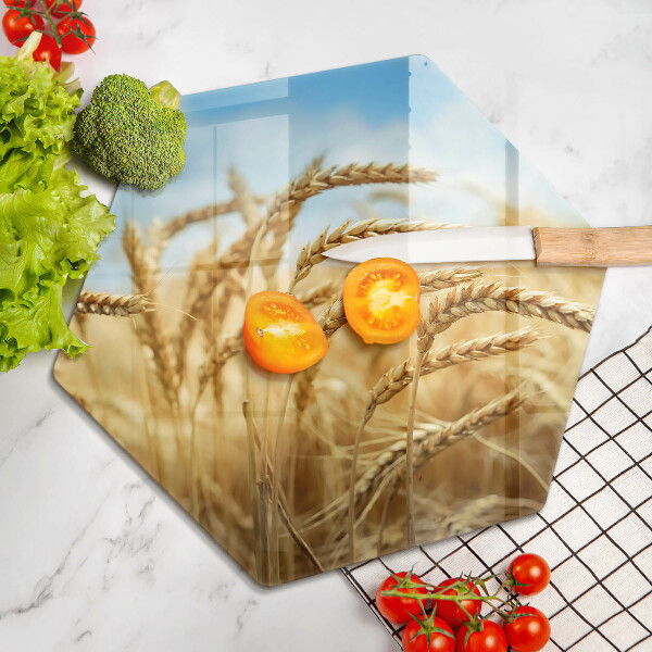 Deska szklana do kuchni Kłosy zbóż na polu