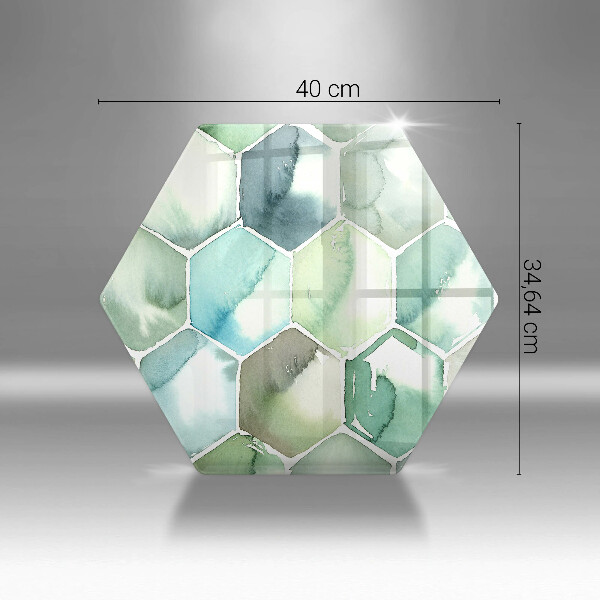 Deska kuchenna Akwarelowe heksagony